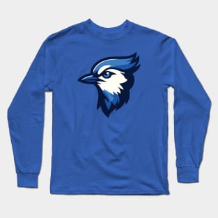 Blue Jay Mascot Baseball T-Shirt for Fans! Long Sleeve T-Shirt